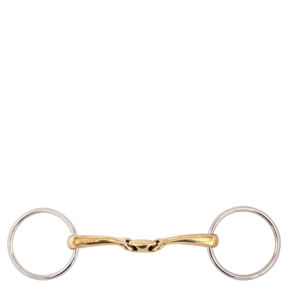 Mors à anneaux BR Soft Contact 14 double brisure